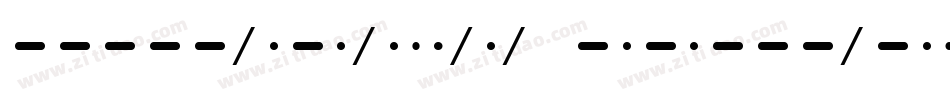 Morse Code字体转换